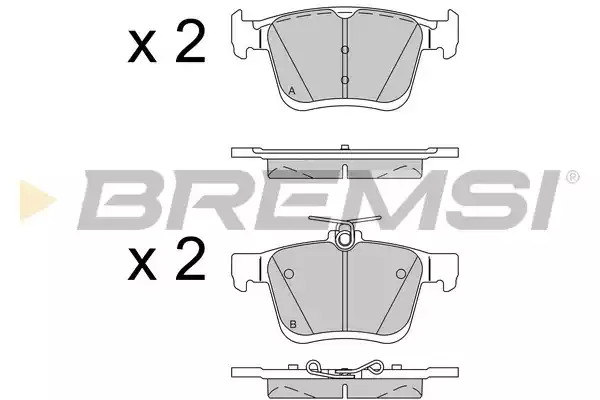 Комплект тормозных колодок BREMSI BP3518 (25008, 25010, SPB518)