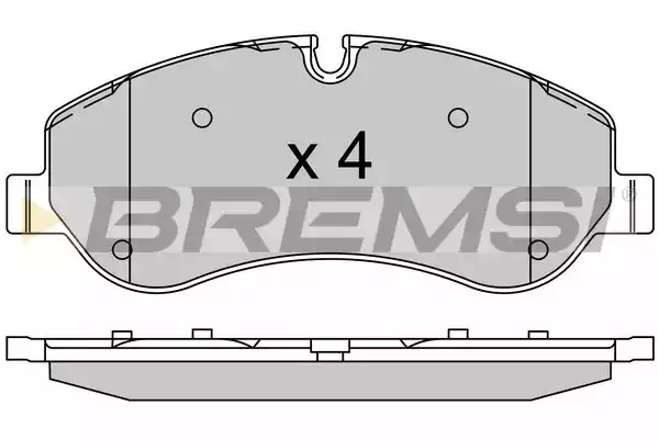 Комплект тормозных колодок BREMSI BP3525 (25602, SPB525)