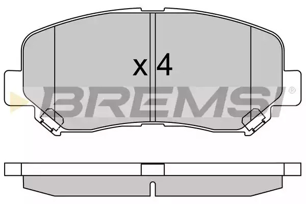 Комплект тормозных колодок BREMSI BP3535 (25564, SPB535)