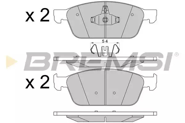Комплект тормозных колодок BREMSI BP3546 (25736, 25737, SPB546)