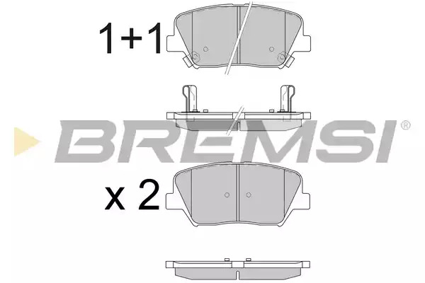 Комплект тормозных колодок BREMSI BP3596 (SPB596)