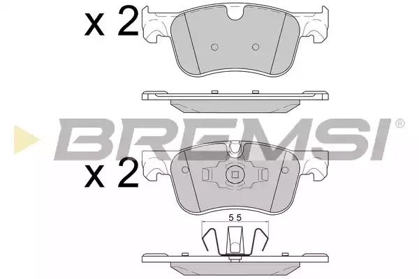 Комплект тормозных колодок BREMSI BP3597 (SPB597)