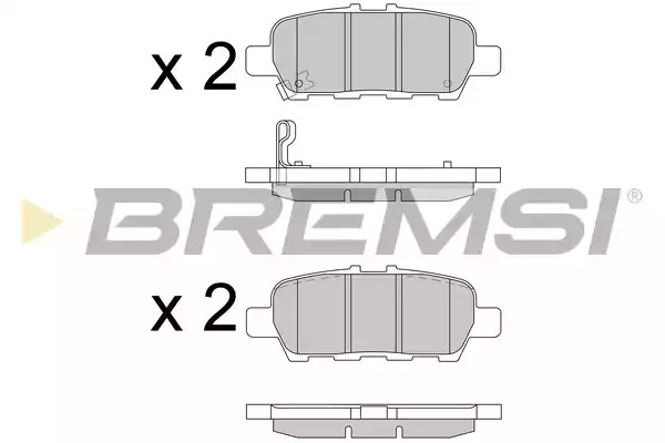 Комплект тормозных колодок BREMSI BP3608 (SPB608)