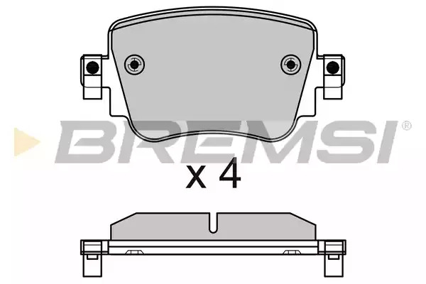 Комплект тормозных колодок BREMSI BP3623 (SPB623)