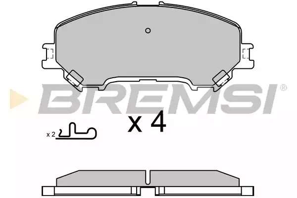 Комплект тормозных колодок BREMSI BP3629 (SPB629)