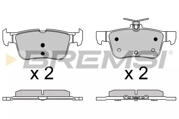 Комплект тормозных колодок BREMSI BP3637 (SPB637)