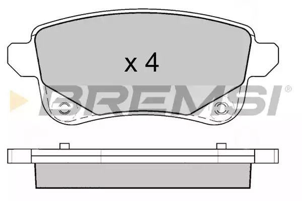 Комплект тормозных колодок BREMSI BP3645 (22103, SPB645)