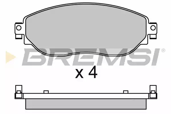 Комплект тормозных колодок BREMSI BP3653 (22087, SBP653, SPB653)