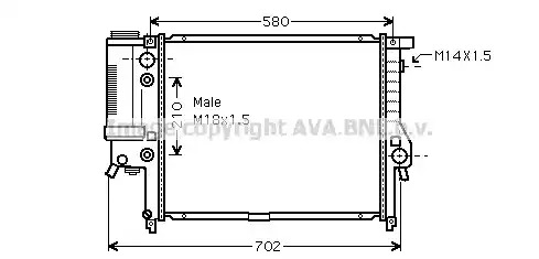 Теплообменник AVA QUALITY COOLING BW2122