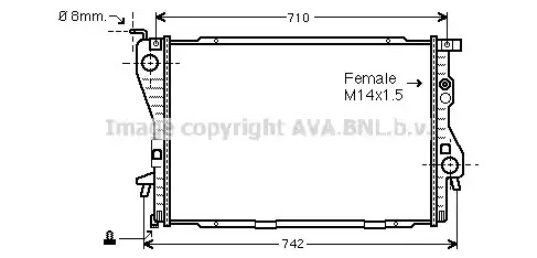 Теплообменник AVA QUALITY COOLING BW2202