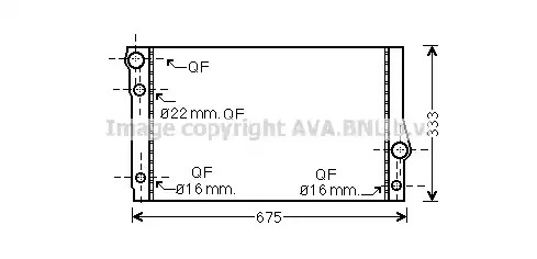 Теплообменник AVA QUALITY COOLING BW2354