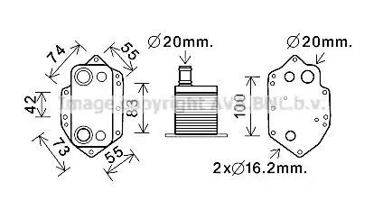 Теплообменник AVA QUALITY COOLING BW3554