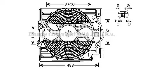 Вентилятор AVA QUALITY COOLING BW7509