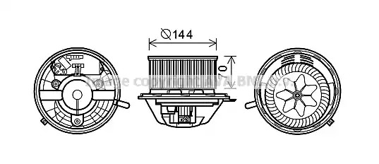 Электродвигатель AVA QUALITY COOLING BW8454