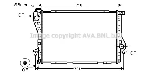 Теплообменник AVA QUALITY COOLING BWA2300