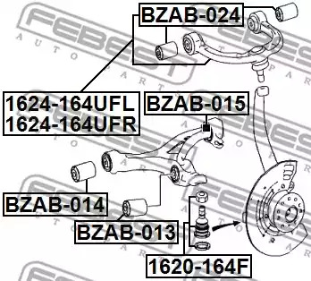 Подвеска FEBEST BZAB-024