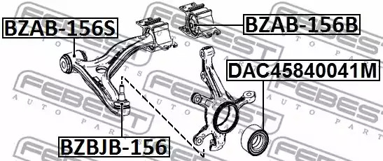 Ремкомплект FEBEST BZBJB-156