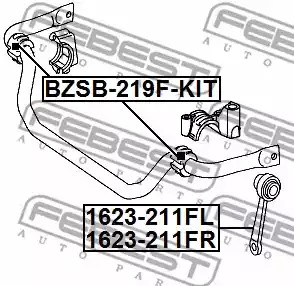 Подвеска FEBEST BZSB-219F-KIT