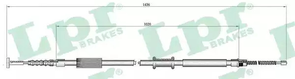 Трос LPR C0015B (C0015B)