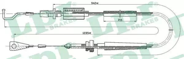 Трос LPR C0030A (C0030A)