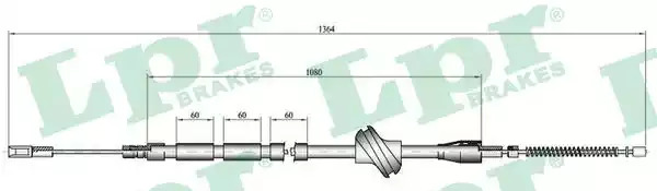 Трос LPR C0042B (C0042B)