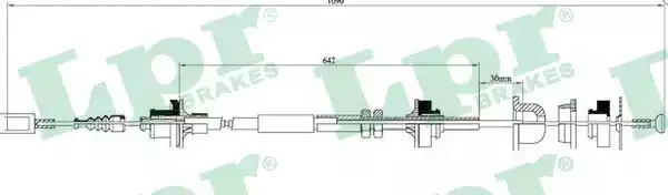 Трос LPR C0058C (C0058C)