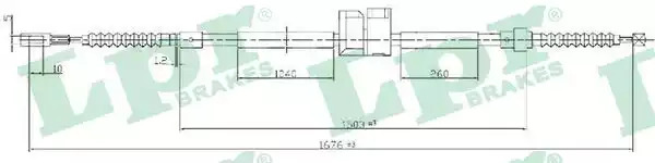 Трос LPR C0062B (C0062B)