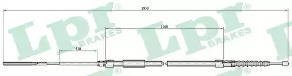 Трос LPR C0083B (C0083B)