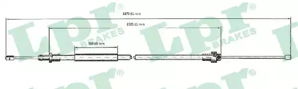 Трос LPR C0092B (C0092B)