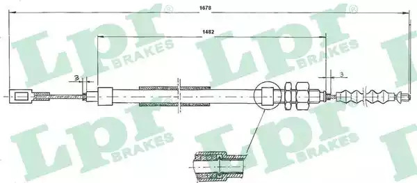 Трос LPR C0095B (C0095B)