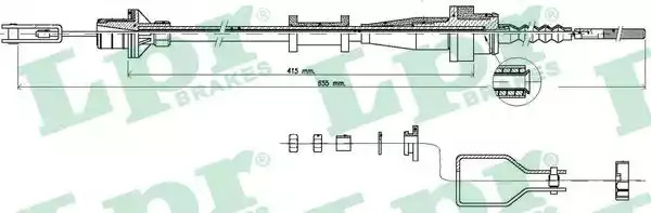 Трос LPR C0114C (C0114C)