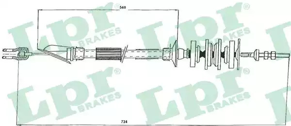 Трос LPR C0161C (C0161C)