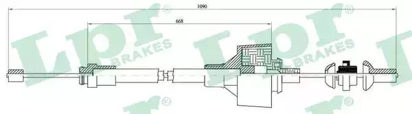 Трос LPR C0480C (C0480C)