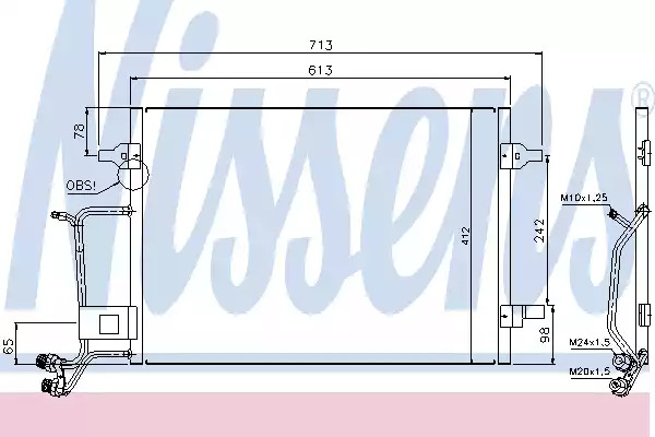 Конденсатор NISSENS 94593