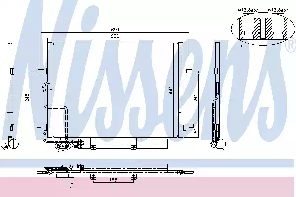 Конденсатор NISSENS 94614