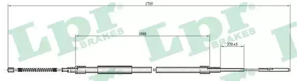 Трос LPR C0954B (C0954B)