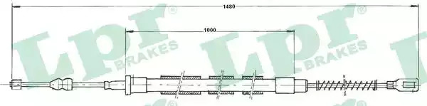 Трос LPR C0970B (C0970B)