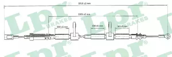 Трос LPR C0985B (C0985B)