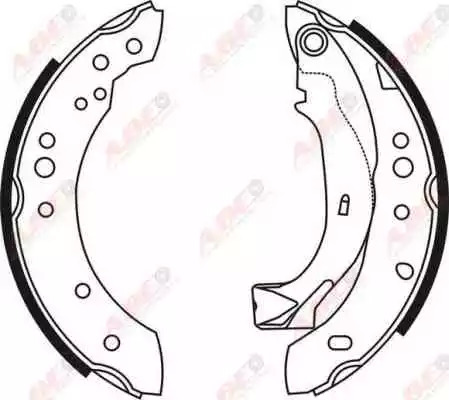 Комлект тормозных накладок ABE C0C019ABE