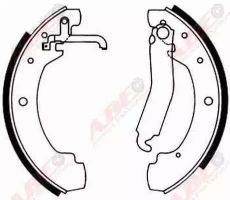 Комлект тормозных накладок ABE C0W022ABE