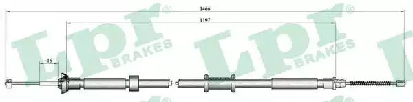 Трос LPR C1024B (C1024B)