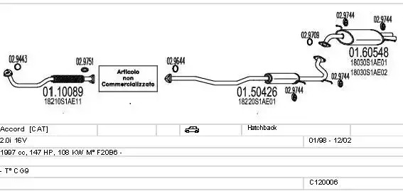 Шарнирный комплект DENCKERMANN C120006