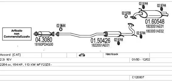 Шарнирный комплект DENCKERMANN C120007