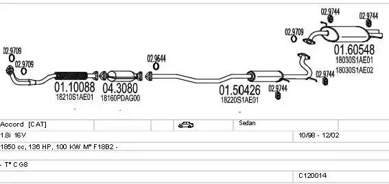 Шарнирный комплект DENCKERMANN C120014