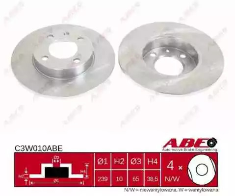 Тормозной диск ABE C3W010ABE