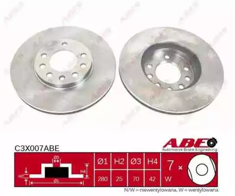Тормозной диск ABE C3X007ABE