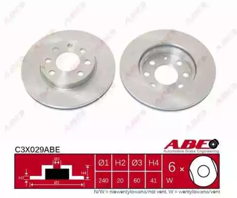 Тормозной диск ABE C3X029ABE