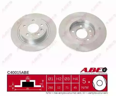 Тормозной диск ABE C40015ABE