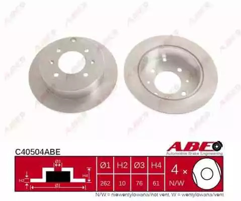 Тормозной диск ABE C40504ABE