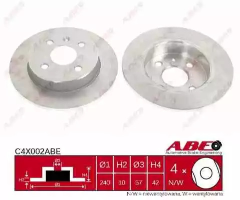 Тормозной диск ABE C4X002ABE